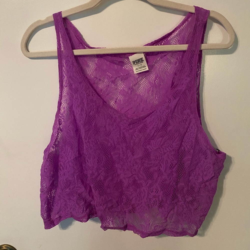 Pink crop top